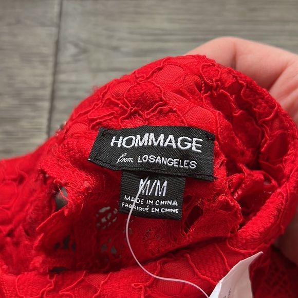 ✨🆕Hommage🆕✨ | Open back red lace dress - Picture 10 of 12